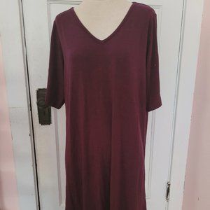 Torrid Womens Short Sleeve Knit Purple Dress - Size 1X